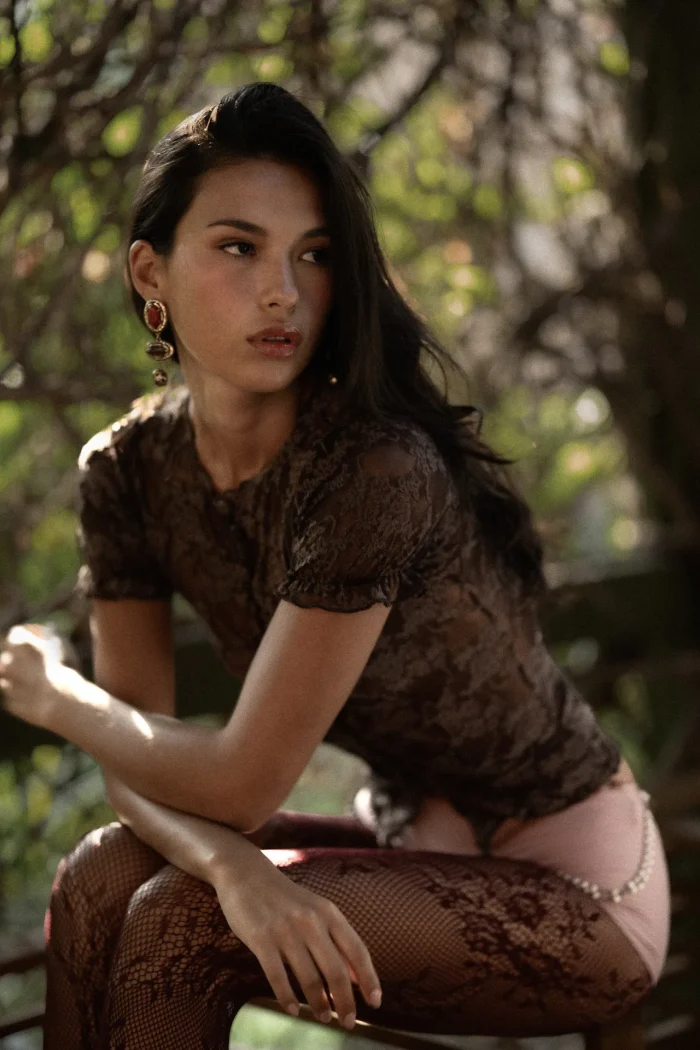 BROWN MAGNOLIA BLOUSE - Image 10