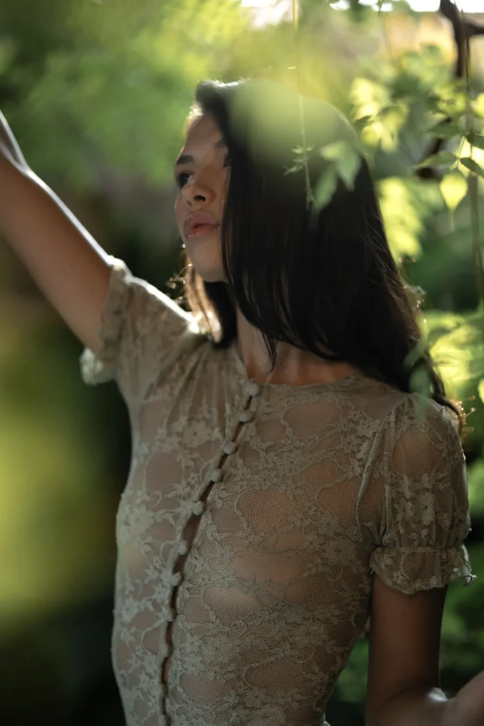 GREEN MAGNOLIA BLOUSE - Image 6